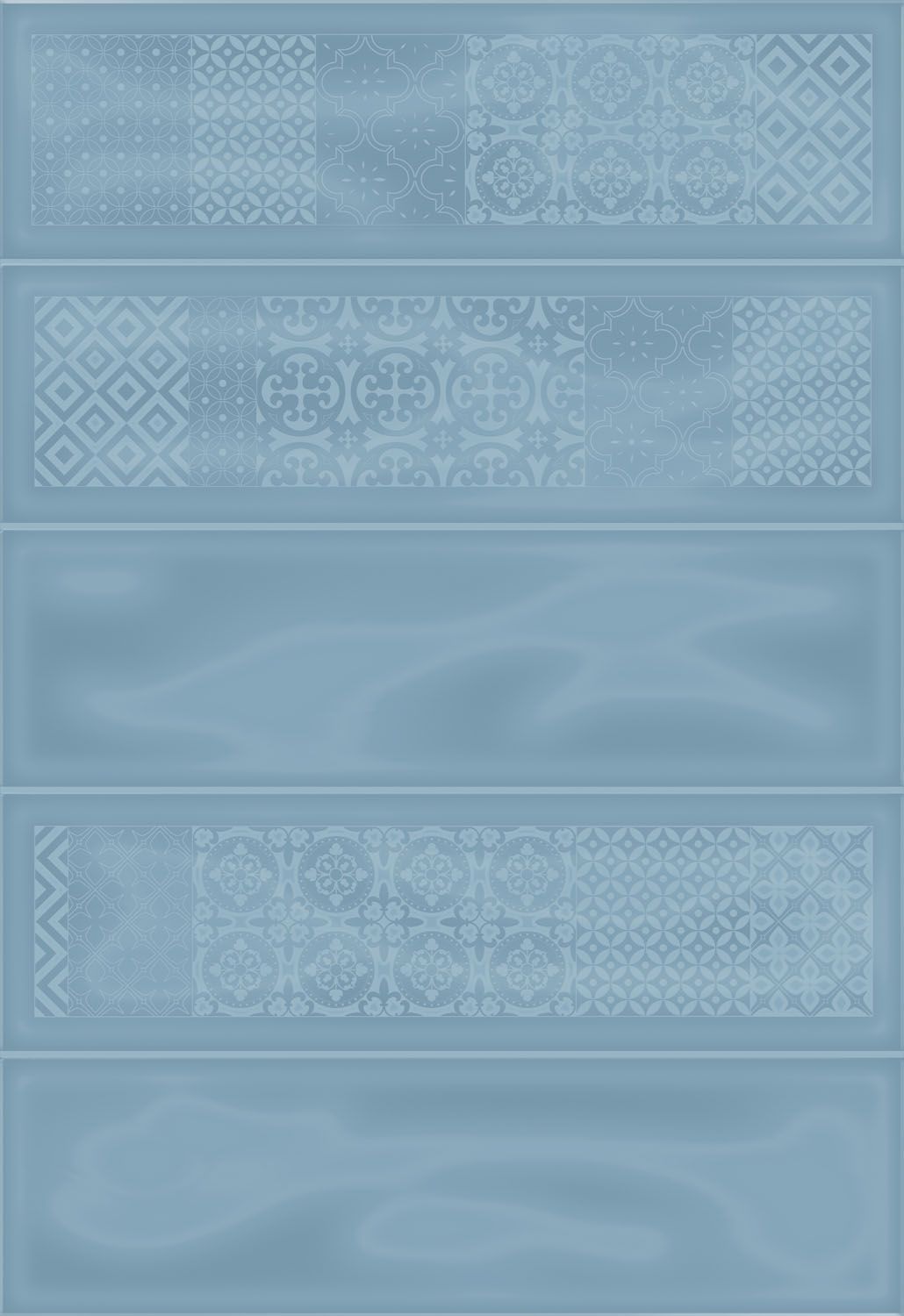 Плитка керамическая Метро 2Д Синий глянцевый