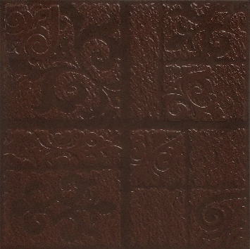 Плитка керамогранит Каир 4Д Темно-коричневый рельеф