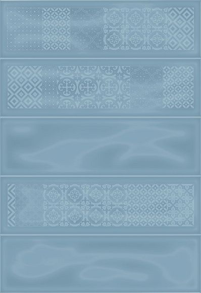Плитка керамическая Метро 2Д Синий глянцевый