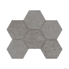 Мозаика Hexagon керамогранит Luna LN02/TE02 Серый матовый