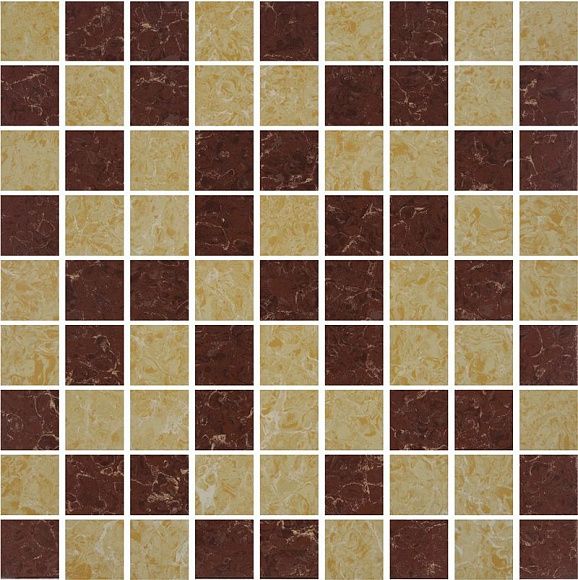 Мозаика m01 Atlantide 300*300*10 G-770/760 PR Желтый/Красно-коричневый 