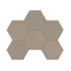 Мозаика Hexagon керамогранит Luna LN03/TE03 Черный матовый