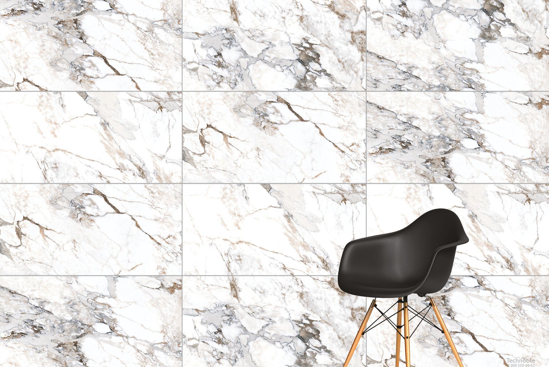 Плитка керамогранит Marble-X Бреча Капрайа Белый полированный