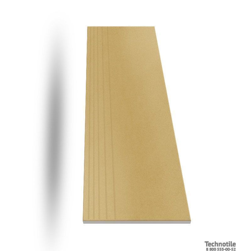 Ступень керамогранит Моноколор UF015 Горчичный матовый