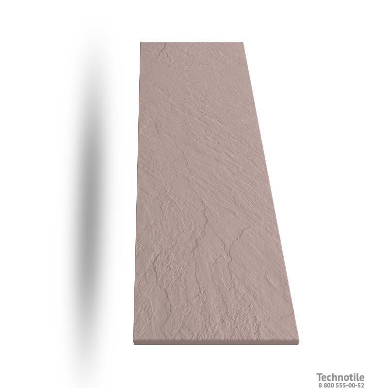 Плитка керамогранит Моноколор UF009 Розовый рельеф