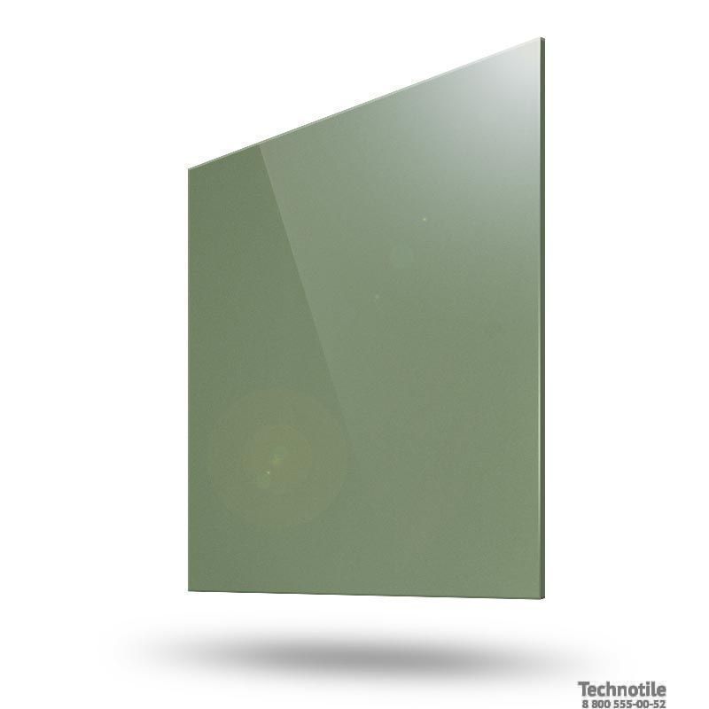 Плитка керамогранит Моноколор УФ007 Зеленый полированный