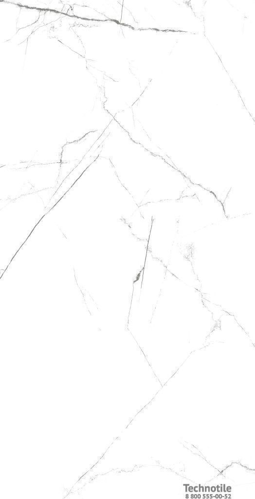 Плитка керамогранит Onlygres Мрамор MOG101 Белый полированный