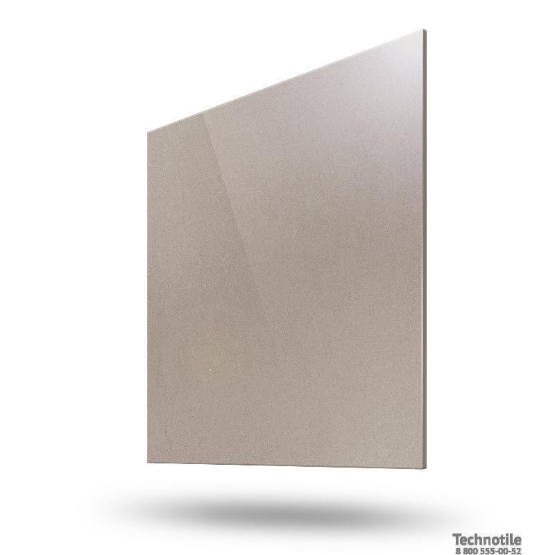 Плитка керамогранит Моноколор УФ005 Кофе с молоком полированный