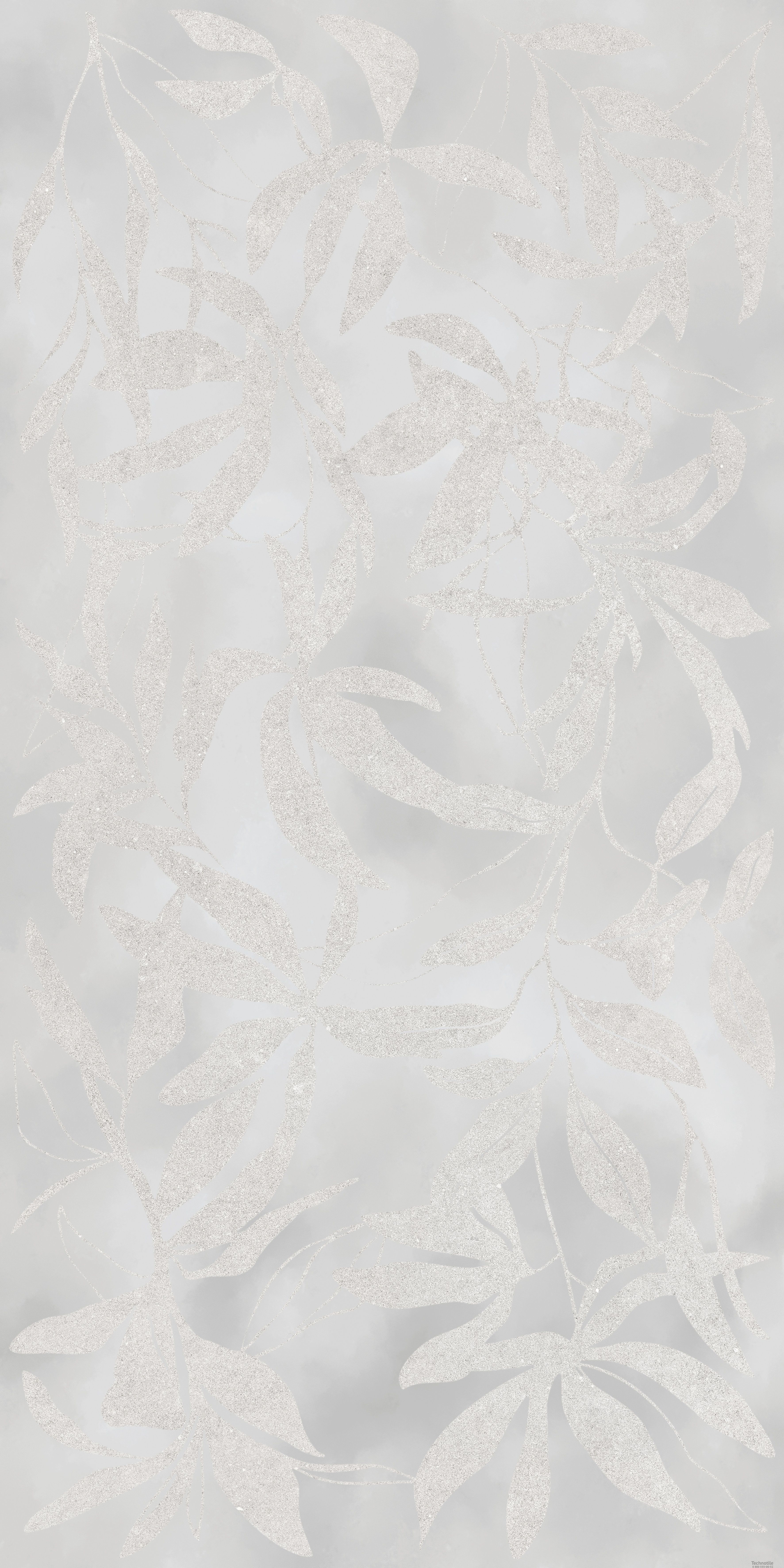 Плитка керамогранит АртВолл K958008R Цветы Серый матовый