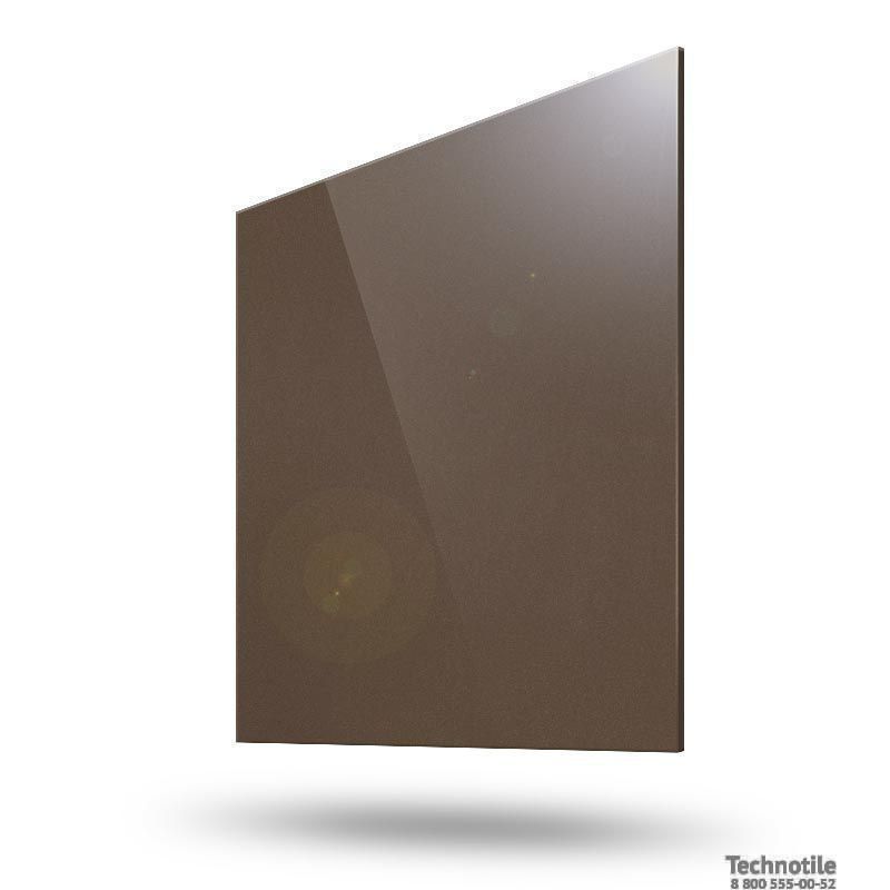 Плитка керамогранит Моноколор УФ006 Шоколад полированный