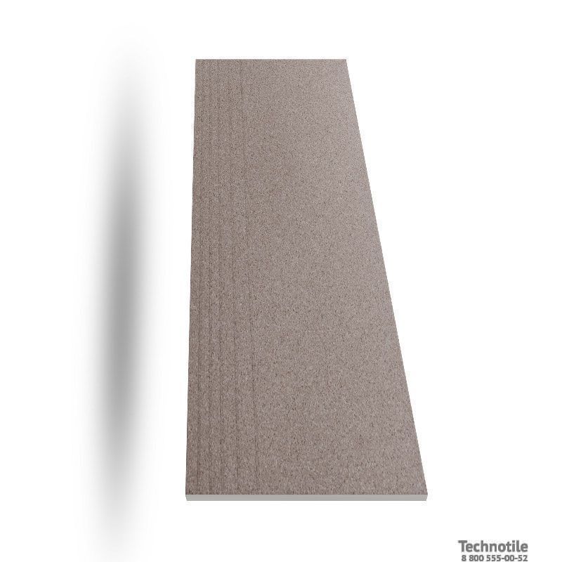 Ступень керамогранит Соль-перец U118 Коричневый матовый