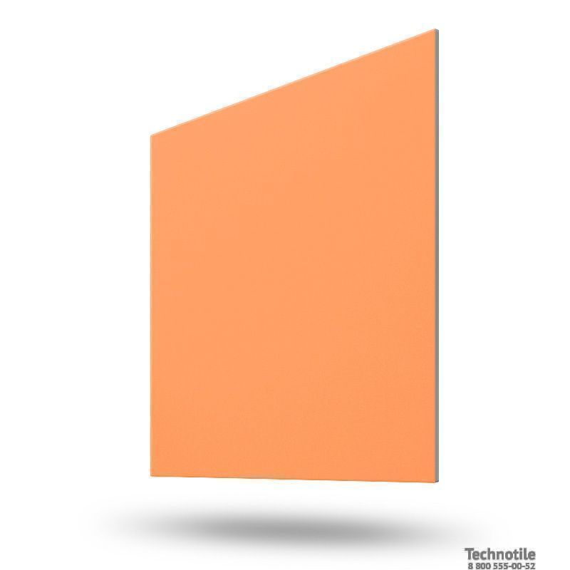 Плитка керамогранит Моноколор УФ026 Насыщенно-оранжевый матовый