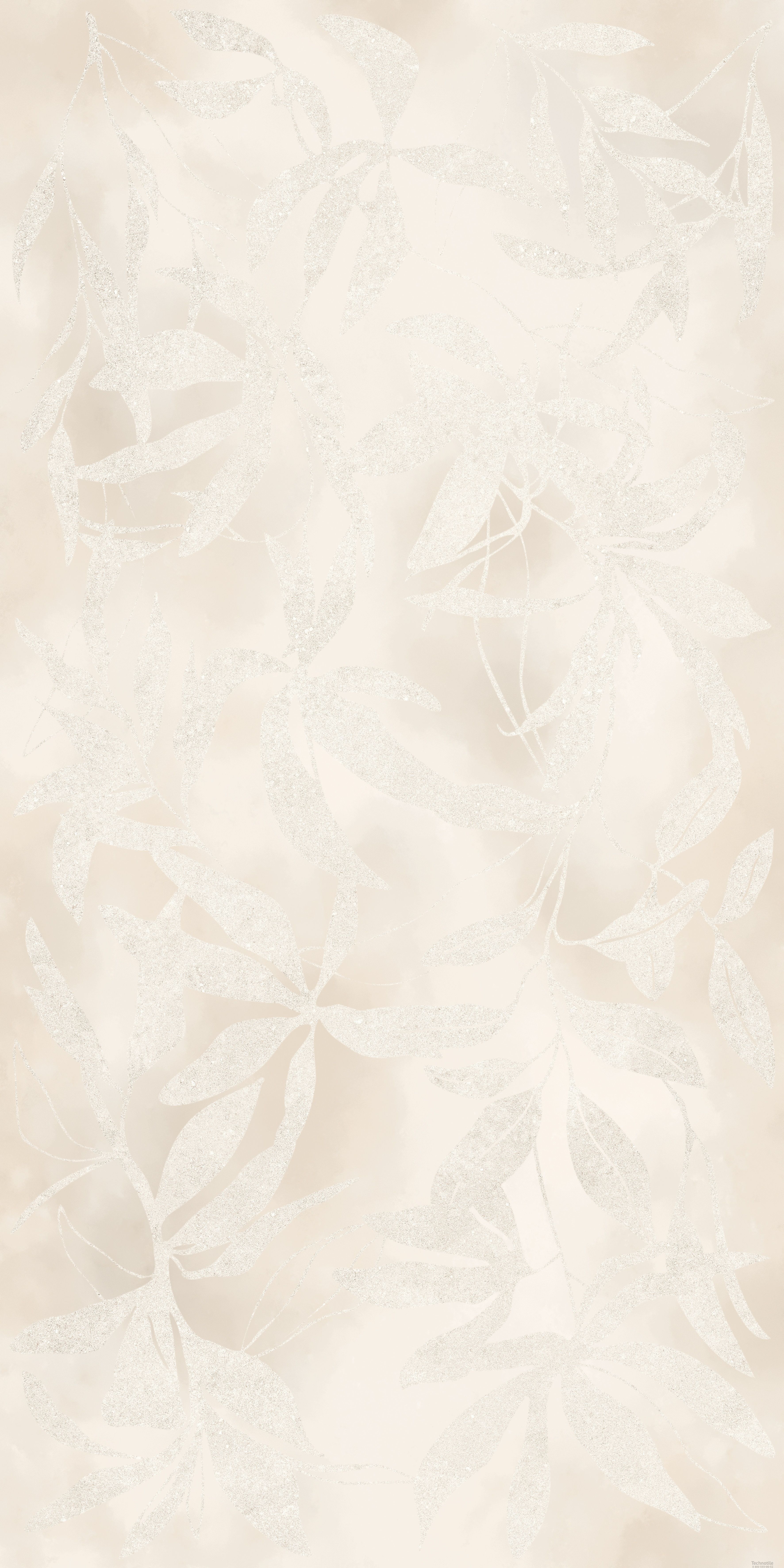 Плитка керамогранит ArtWall Цветы Слоновая Кость матовый