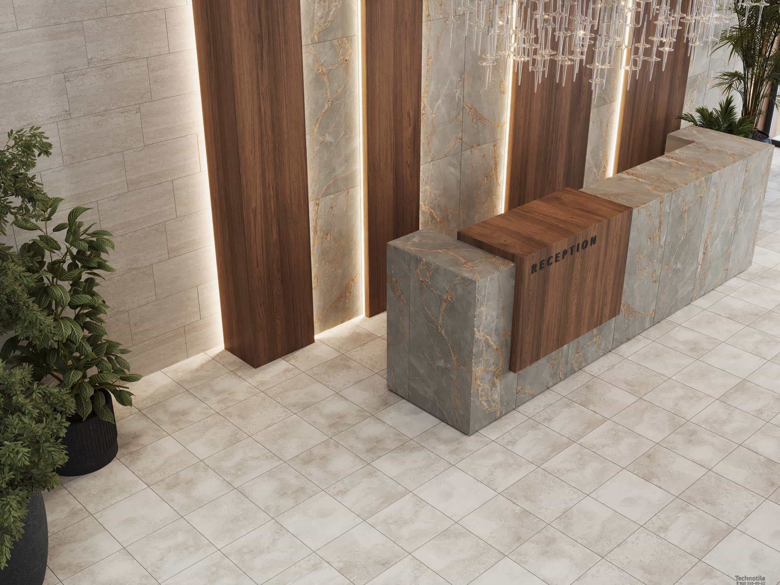 Плитка керамогранит Интенс IN01 Серый матовый