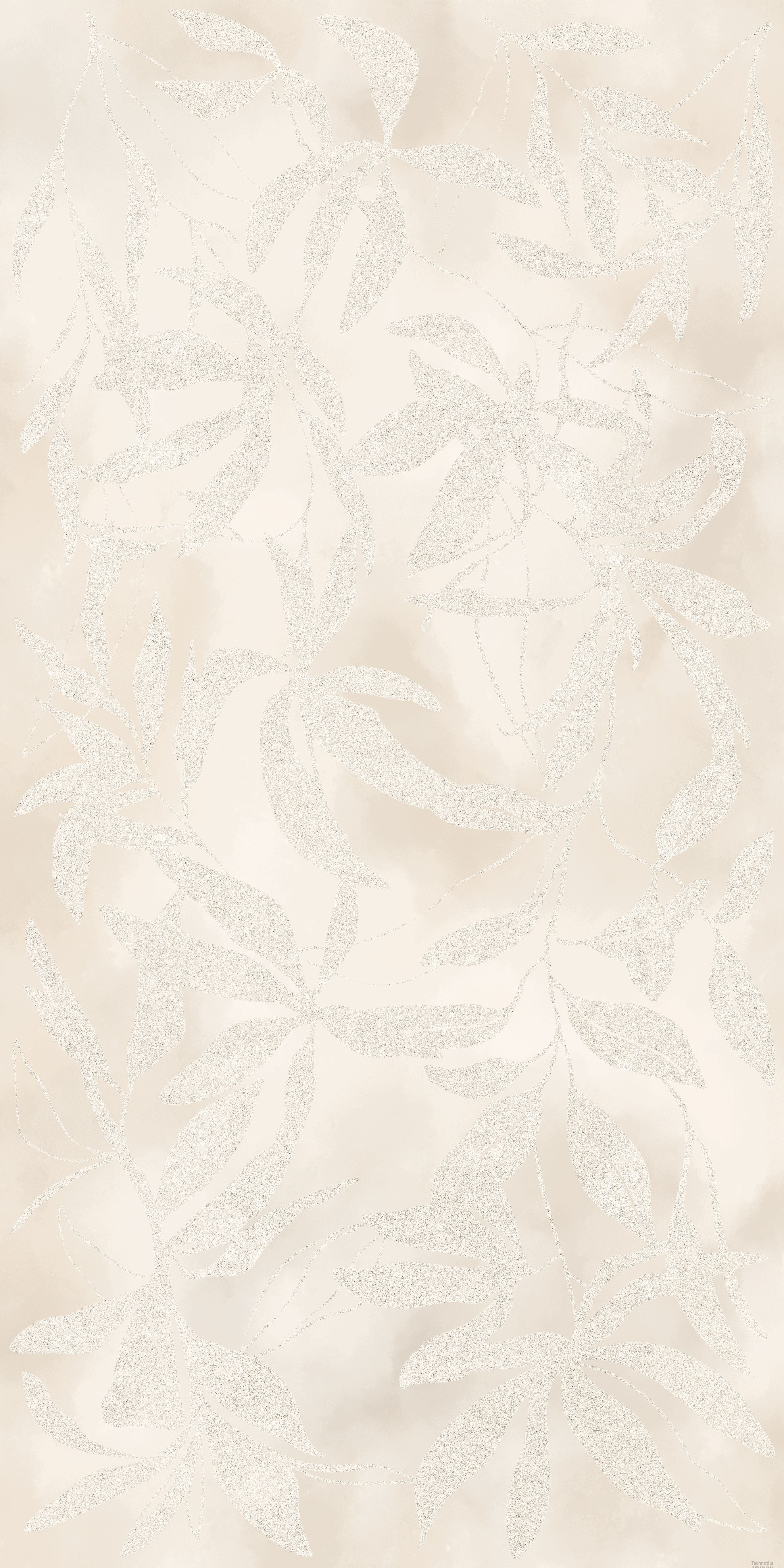 Плитка керамогранит ArtWall Цветы Слоновая Кость матовый