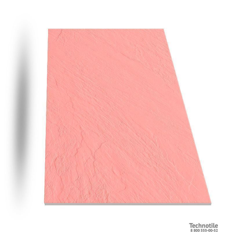 Плитка керамогранит Моноколор UF018 Красный рельеф