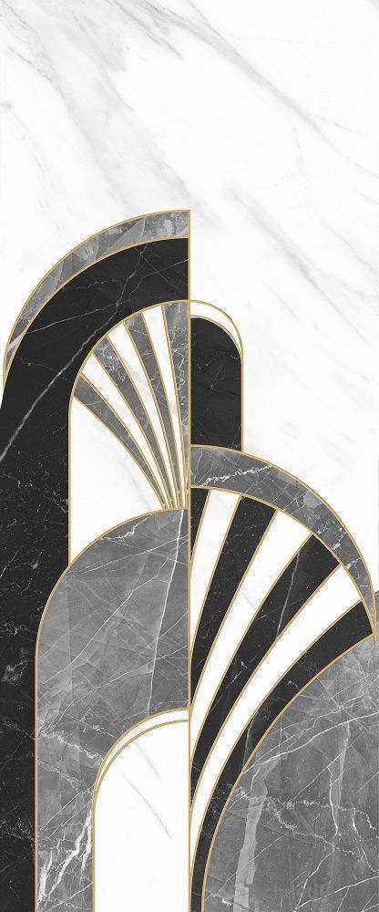 Декор керамический Noir 01 White глянцевый