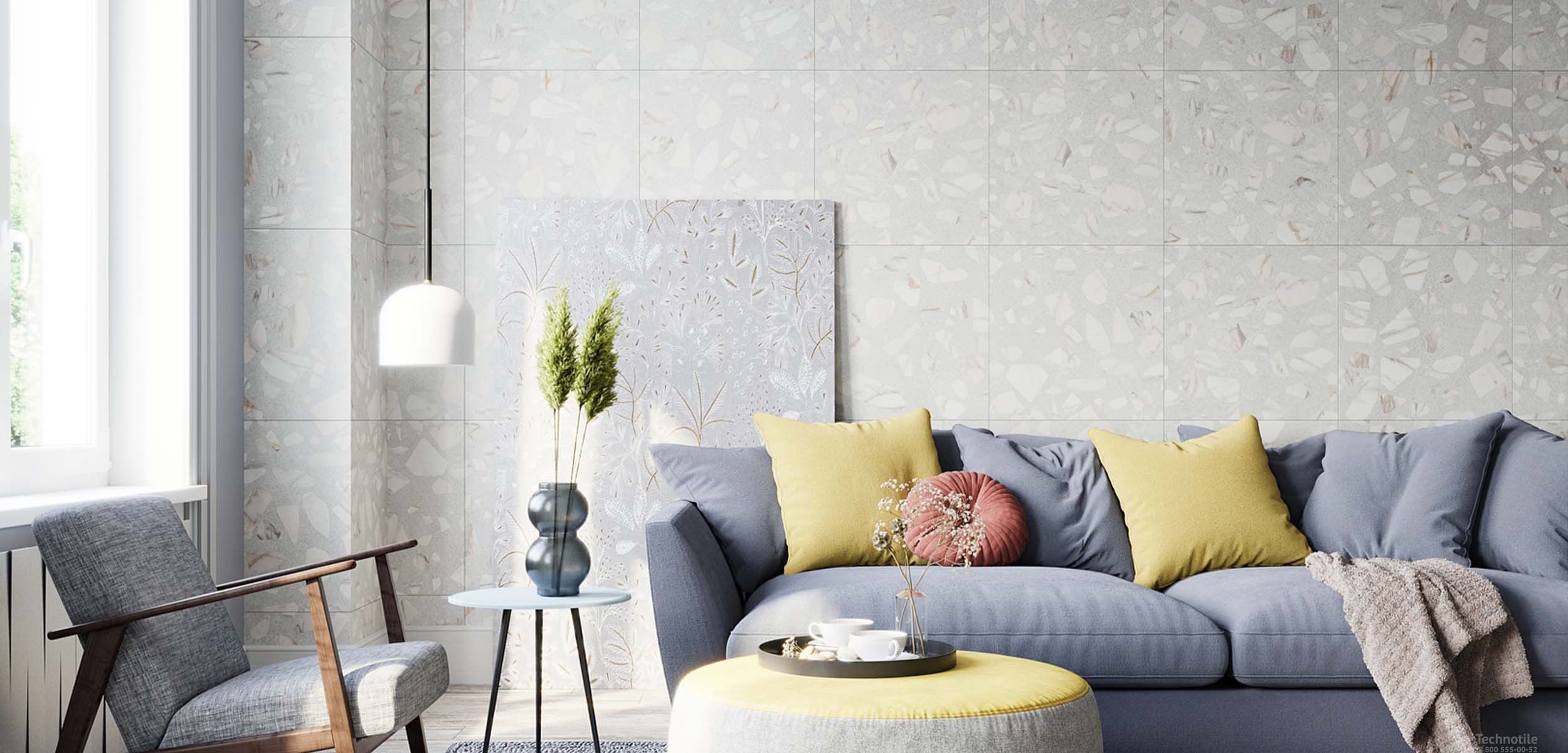 Плитка керамогранит Arti AT01 Серый матовый