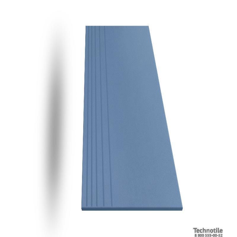 Ступень керамогранит Моноколор UF012 Синий матовый