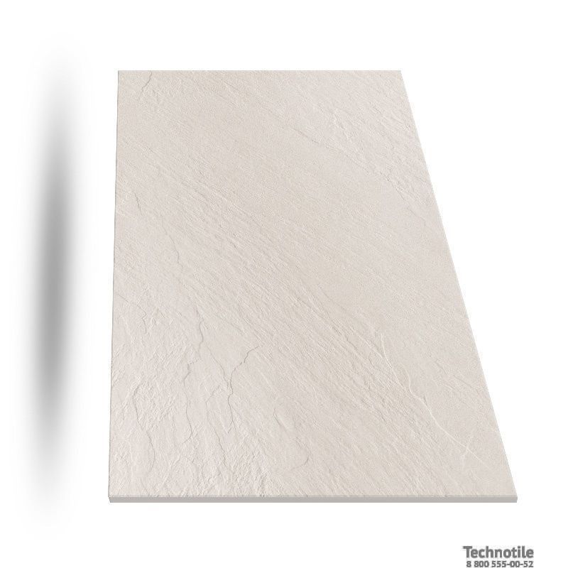 Плитка керамогранит Моноколор U100 Молочный рельеф