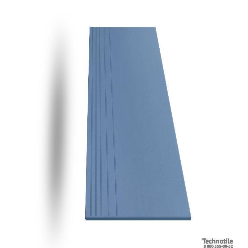 Ступень керамогранит Моноколор UF012 Синий матовый