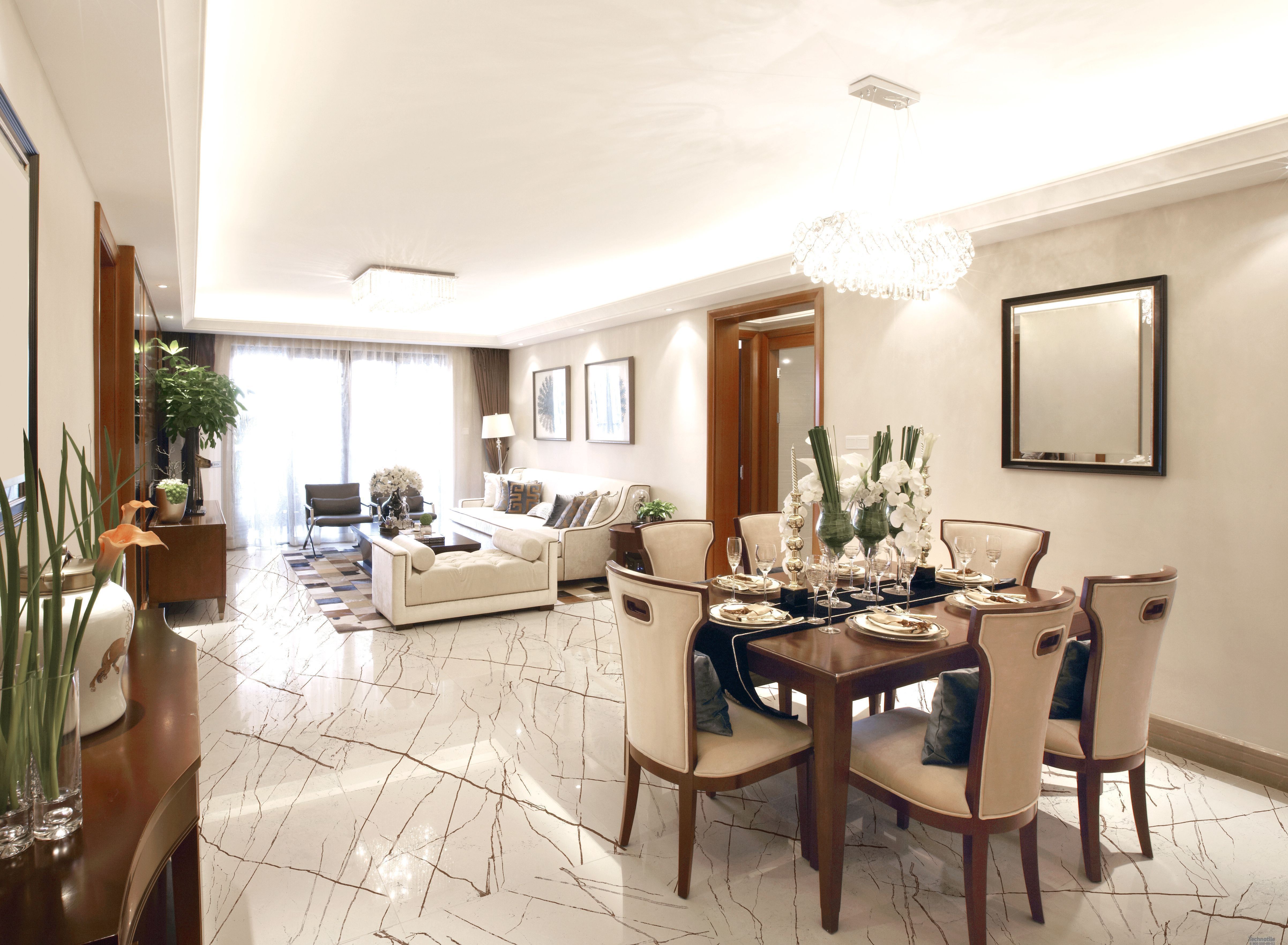 Плитка керамогранит Граните Сандра Белый легкое лаппатирование