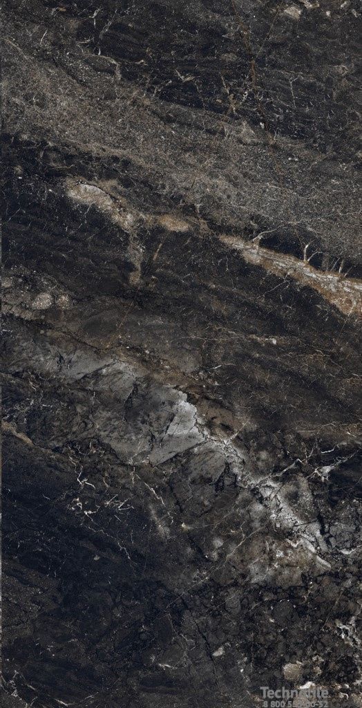 Плитка керамогранит Onlygres Мрамор MOG501 Черный полированный