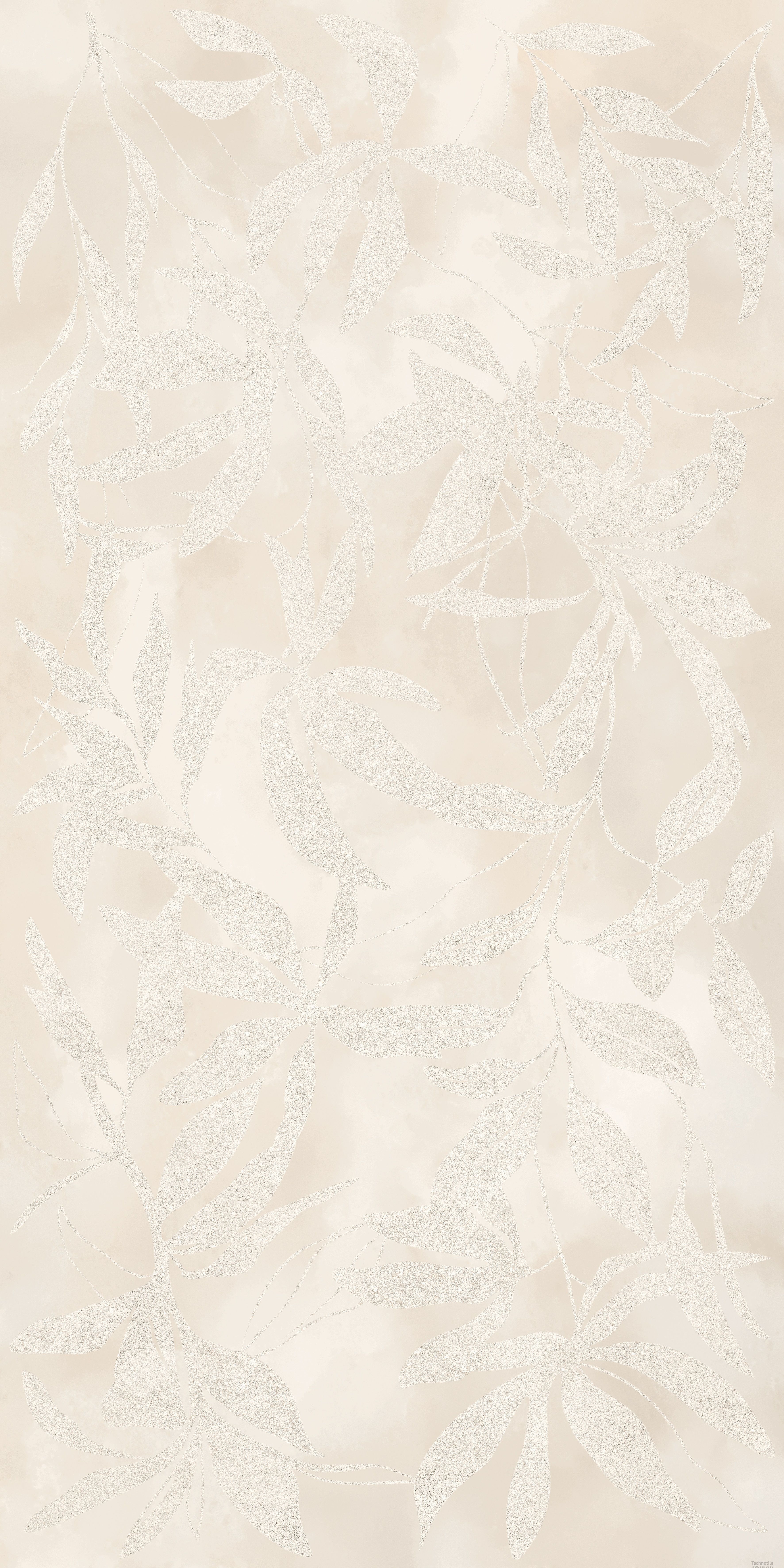 Плитка керамогранит ArtWall Цветы Слоновая Кость матовый