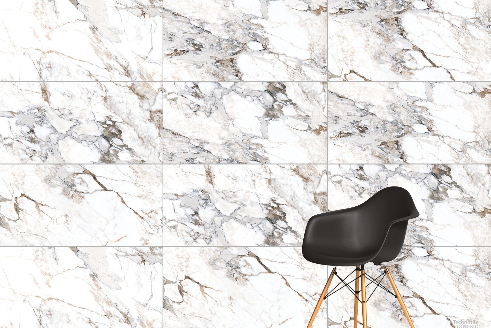 Плитка керамогранит Marble-X Бреча Капрайа Белый лаппатированный