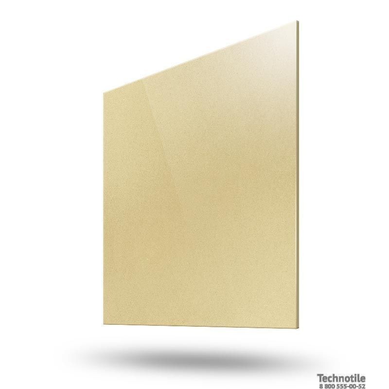 Плитка керамогранит Моноколор УФ011 Желтый полированный