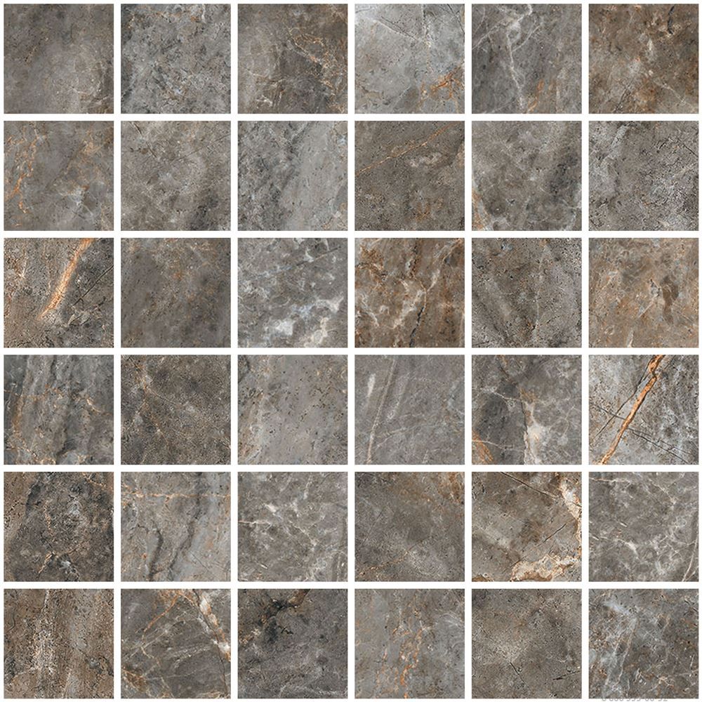 Мозаика 5x5 керамогранит Marble-X Аугустос Тауп лаппатированный