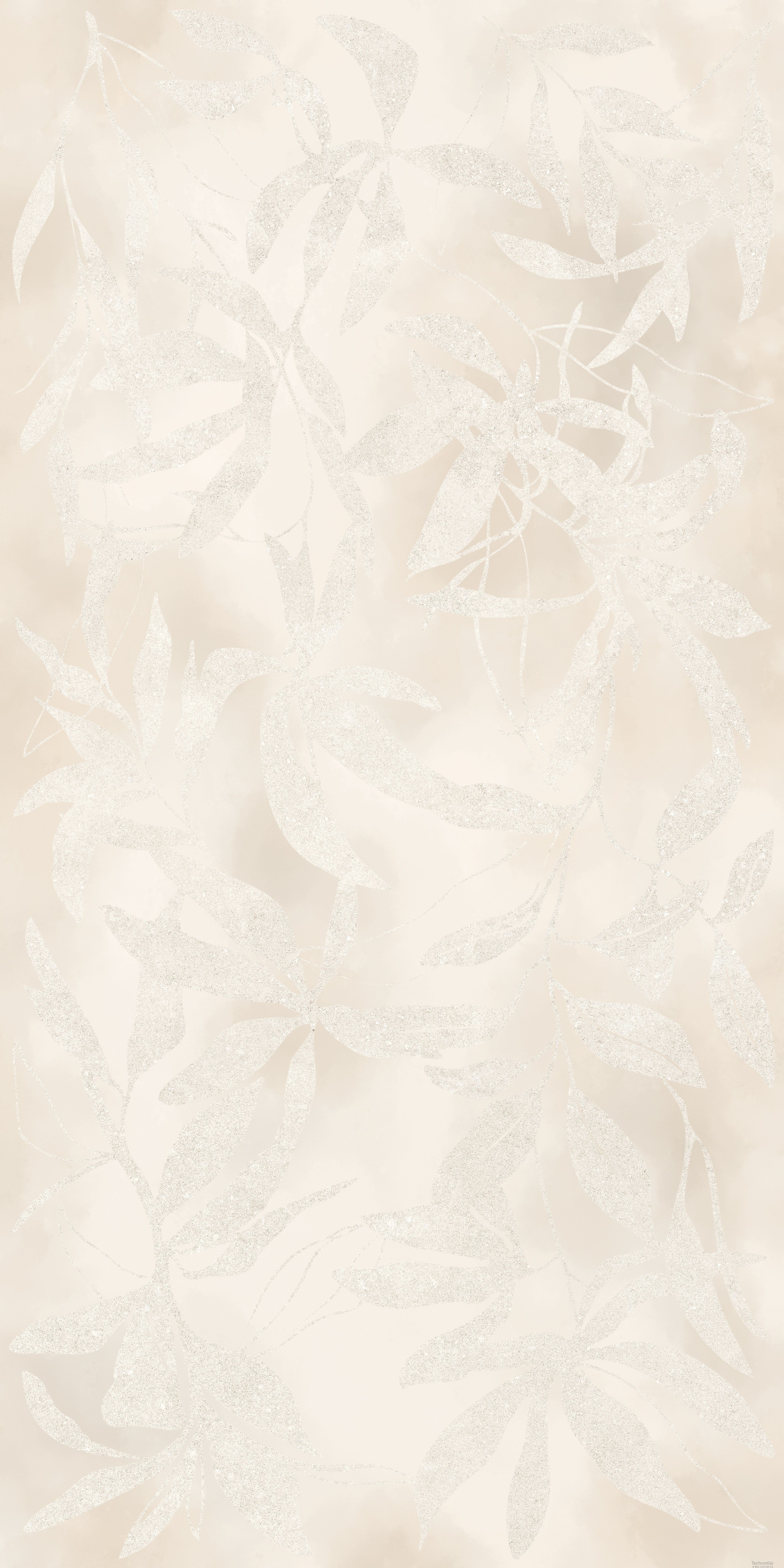 Плитка керамогранит ArtWall Цветы Слоновая Кость матовый