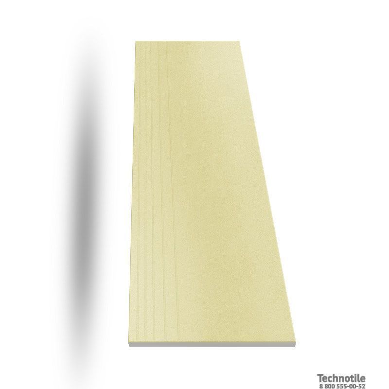 Ступень керамогранит Моноколор UF035 Светло-желтый матовый