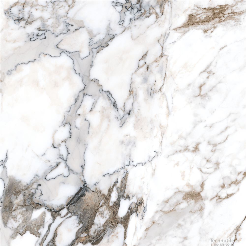 Плитка керамогранит Marble-X Бреча Капрайа Белый лаппатированный