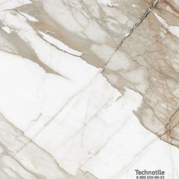 Плитка керамогранит Нейва ГР394 Коричневый полированный