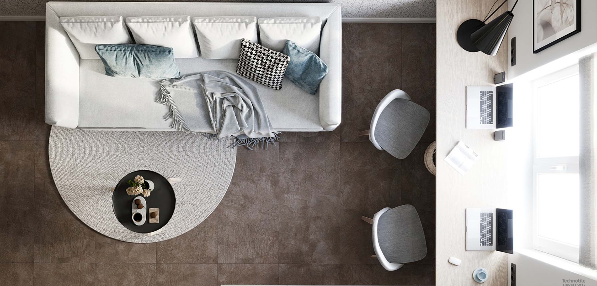 Плитка керамогранит Spectrum SR07 Шоколад матовый