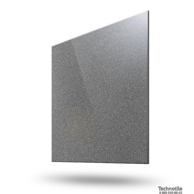 Плитка керамогранит Соль-перец У119 Темно-серый полированный