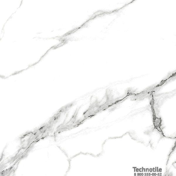 Плитка керамогранит Нейва ГР390 Белый матовый