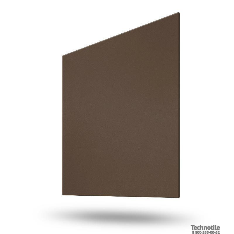 Плитка керамогранит Моноколор УФ006 Шоколад матовый