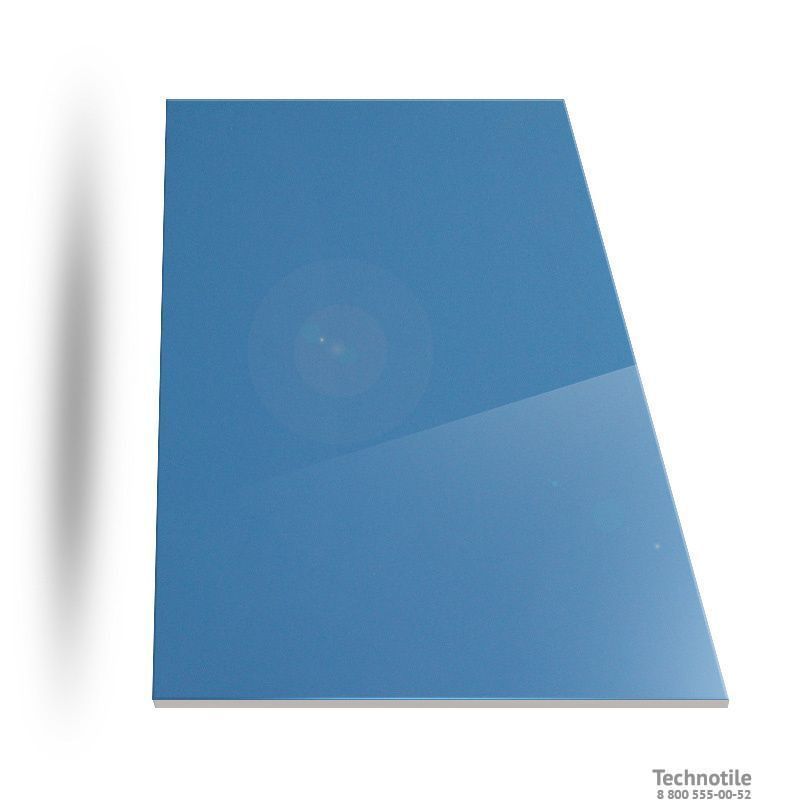 Плитка керамогранит Моноколор UF012 Синий полированный