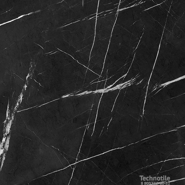 Плитка керамогранит Нейва ГР395 Черный полированный