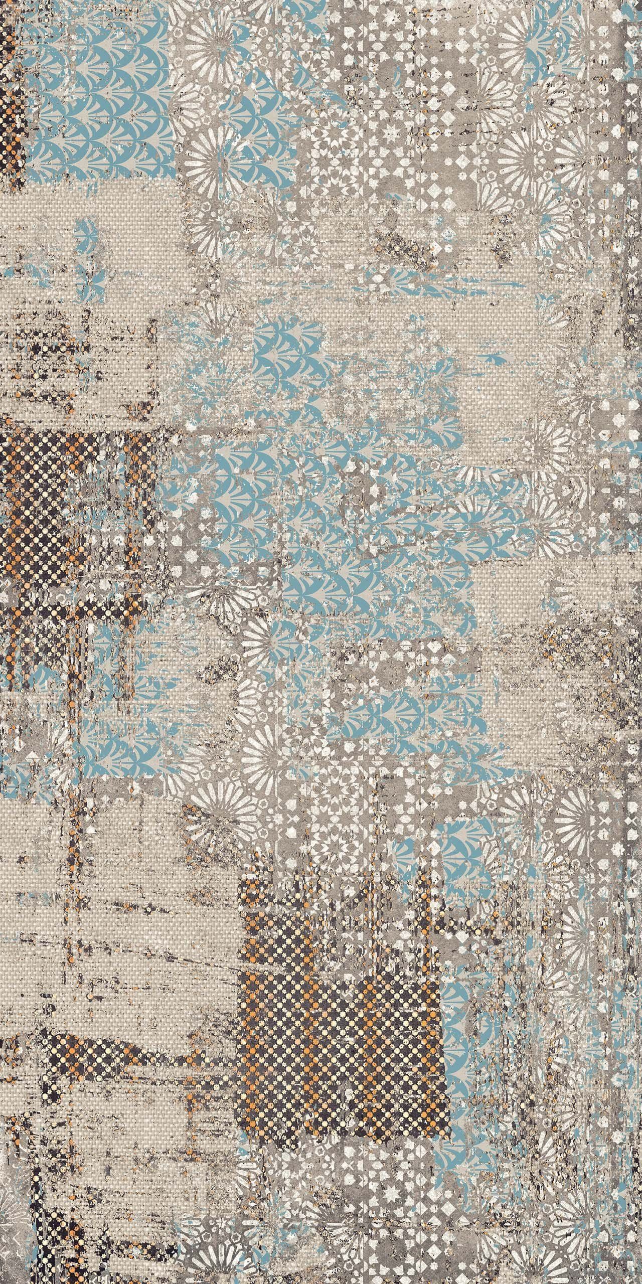 Плитка керамогранит Amber Illusion EXD401 Vintage Inserto матовый