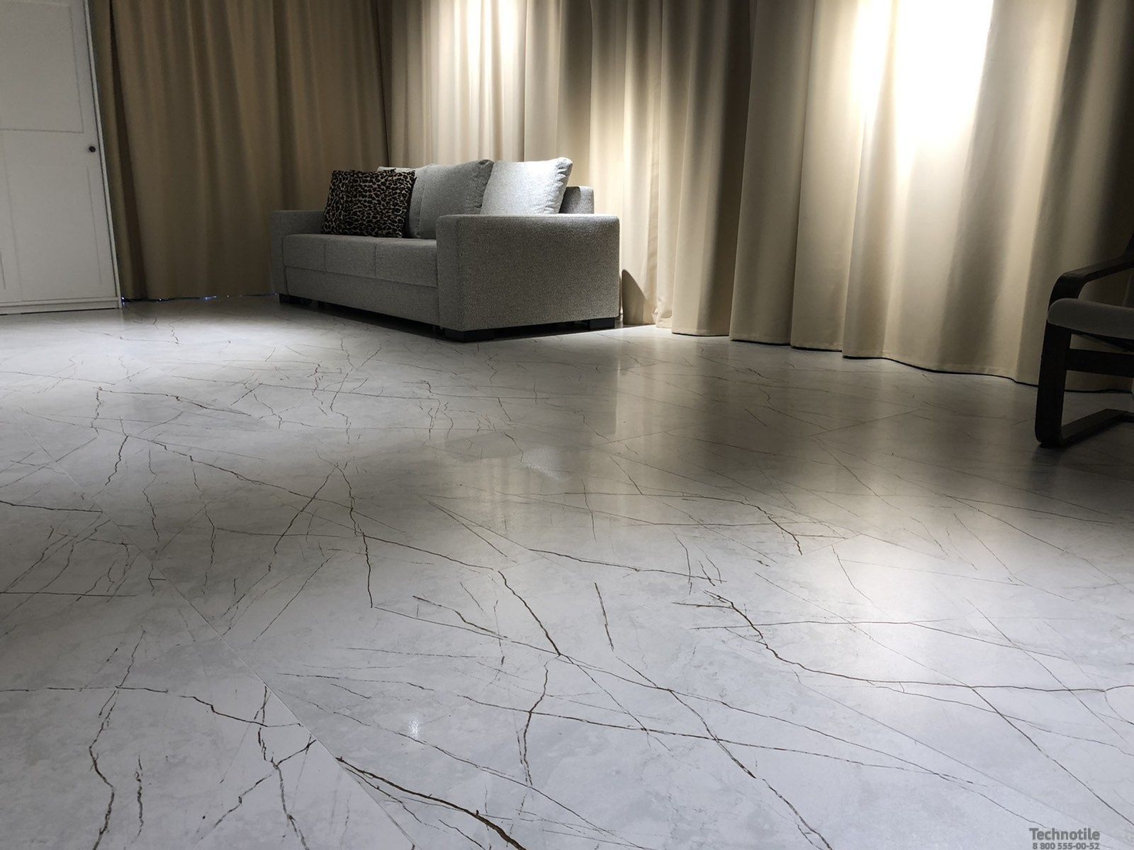 Плитка керамогранит Граните Сандра Белый легкое лаппатирование