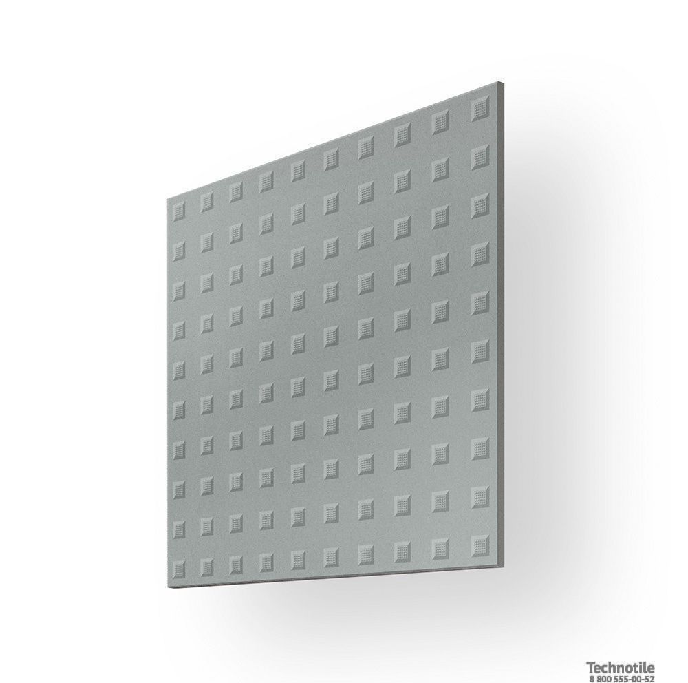 Плитка керамогранит Моноколор УФ003 Темно-серый антискользящий Квадро