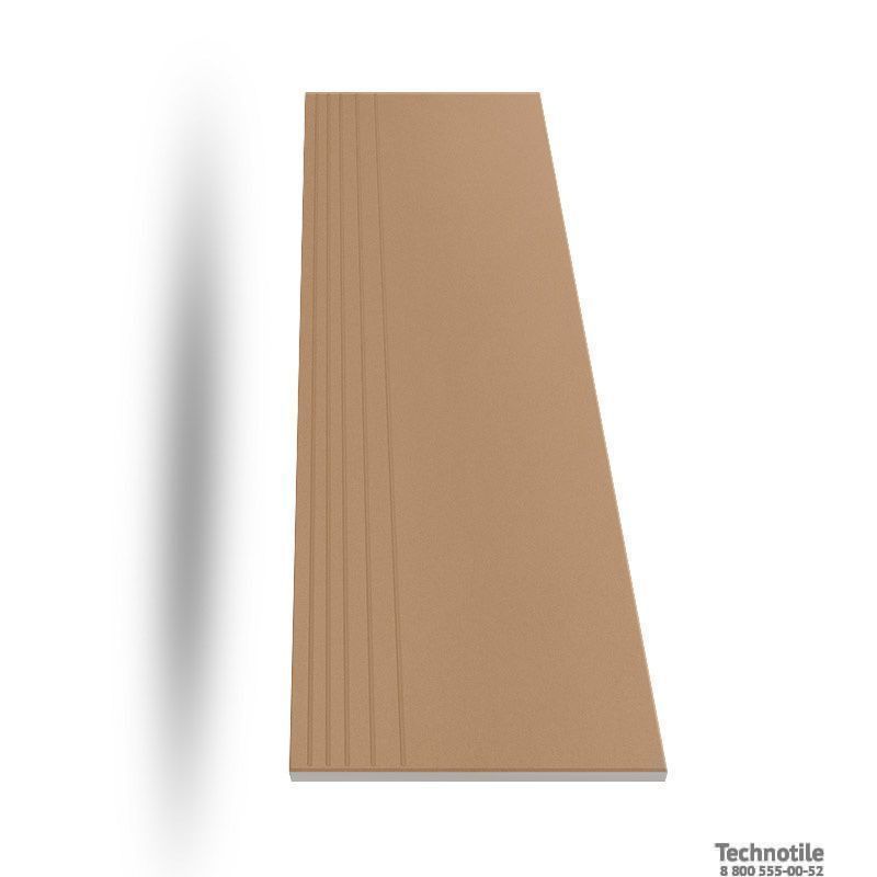 Ступень керамогранит Моноколор UF032 Светло-кирпичный матовый