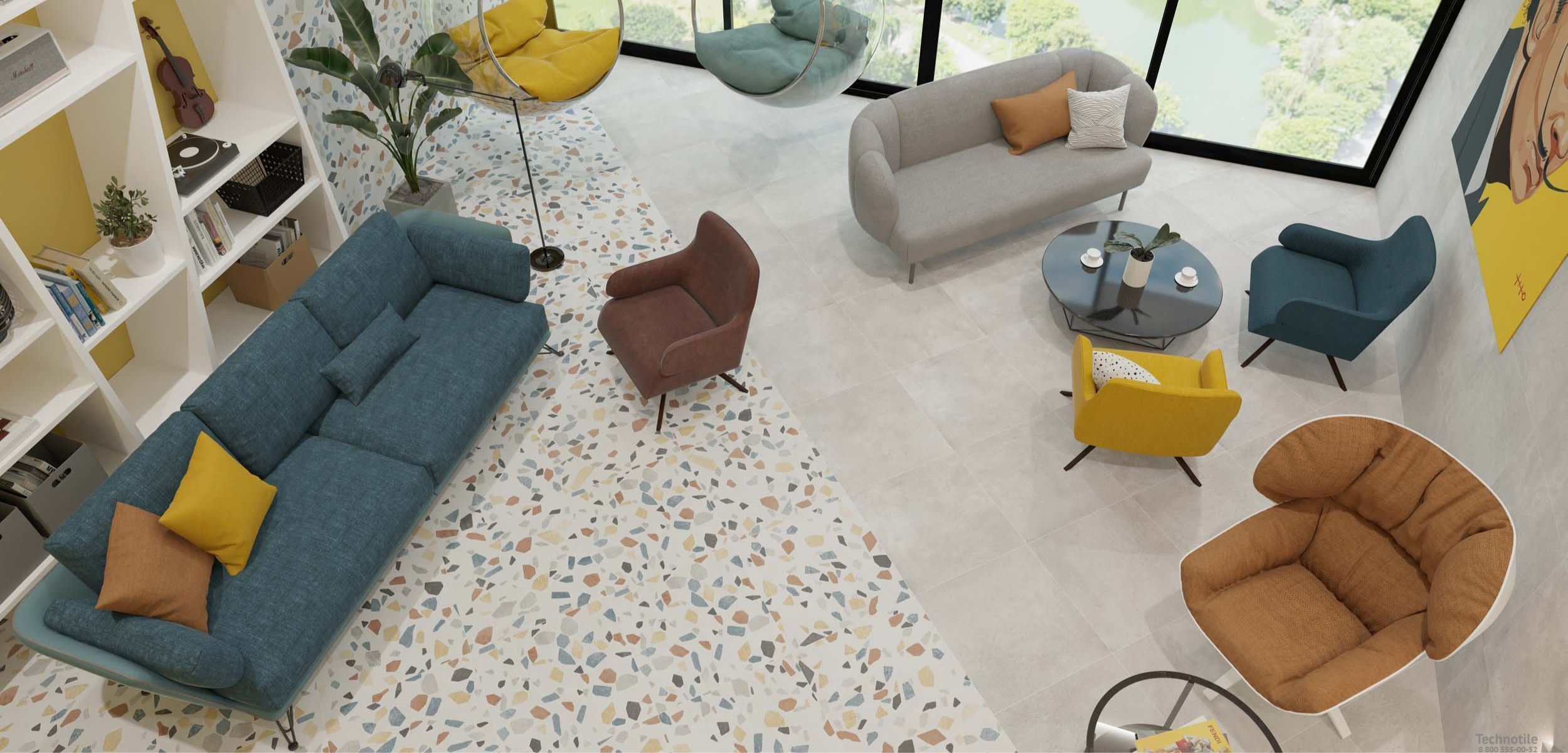 Плитка керамогранит Spectrum SR00 Молочно-белый матовый