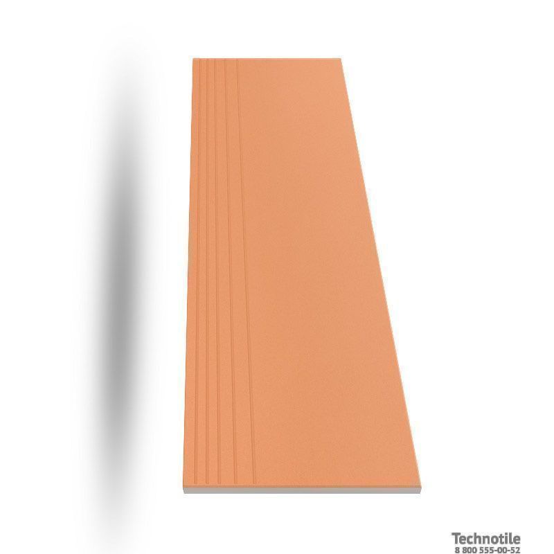 Ступень керамогранит Моноколор UF026 Насыщенно-оранжевый матовый