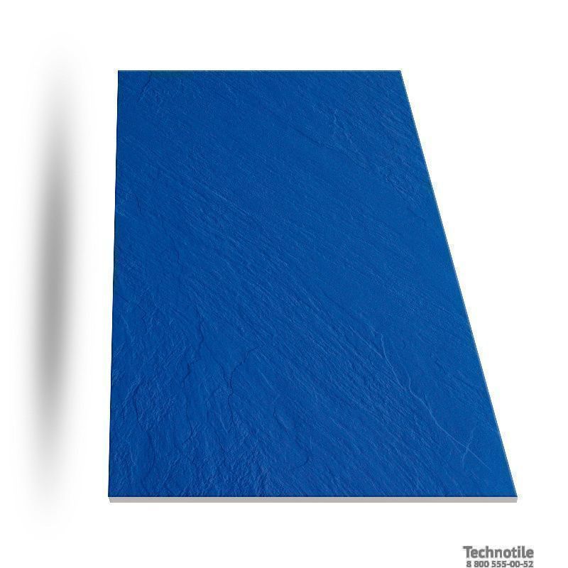 Плитка керамогранит ГРЕС UF025 Насыщенно-синий рельеф
