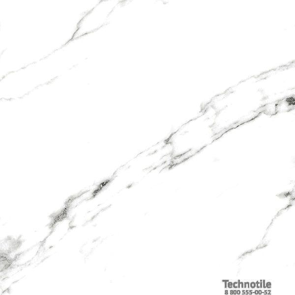 Плитка керамогранит Нейва ГР390 Белый полированный