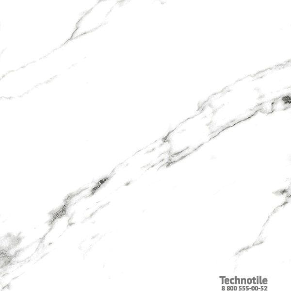 Плитка керамогранит Нейва ГР390 Белый полированный